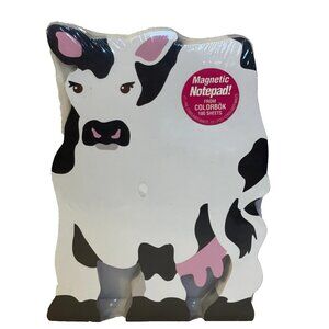 Colorbok Cow Die-cut Magnetic Notepad 100 Sheets Farm Animal Memo Pad 6 x 4.25